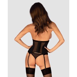 Chic Amoria corset et string - Noir XL/XXL