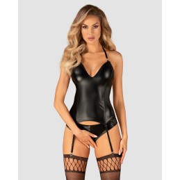 Viranes corset et string - Noir M/L