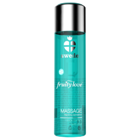 SWEDE - FRUITY LOVE HUILE DE MASSAGE EFFET CHAUFFANT CASSIS ET CITRON VERT 120 ML SWEDE - FRUITY LOVE HUILE DE MASSAGE EFFET CHAUFFANT CASSIS ET CITRON VERT 120 ML
