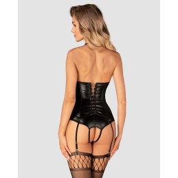 Viranes corset et string - Noir XL/XXL