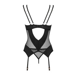 Nesari corset et string - Noir M/L