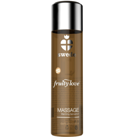 SWEDE - FRUITY LOVE HUILE DE MASSAGE EFFET CHAUFFANT CHOCOLAT NOIR INTENSE 120 ML SWEDE - FRUITY LOVE HUILE DE MASSAGE EFFET CHAUFFANT CHOCOLAT NOIR INTENSE 120 ML