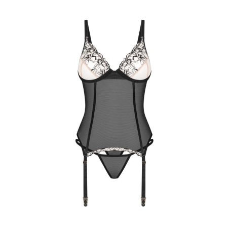 Vila blanes corset et string - Noirs XL/XXL - Obsessive Exquisite - Lingerie Femme Vila blanes corset et string - Noirs XL/XXL - Obsessive Exquisite - Lingerie Femme