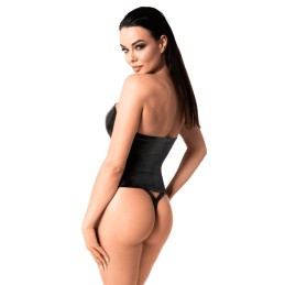 Corset mysteria noir XXL - Noir Handmade - Lingerie Femme
