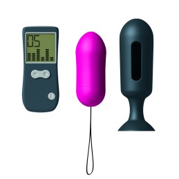 Oeuf Vibrant et Plug Genius Secret Vibe - Rose et Noir  - Dorcel - Vibrateurs