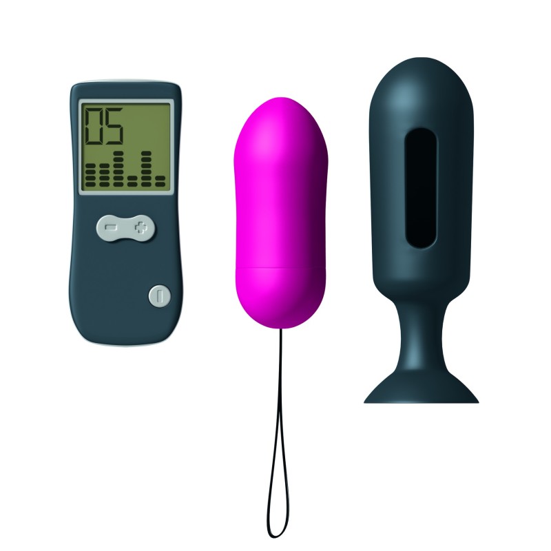 Oeuf Vibrant et Plug Genius Secret Vibe - Rose et Noir  - Dorcel - Vibrateurs
