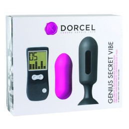 Oeuf Vibrant et Plug Genius Secret Vibe - Rose et Noir  - Dorcel - Vibrateurs
