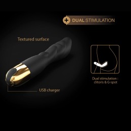 Vibromasseur Dorcel Flexi et Joy - Noir et Or Taille unique