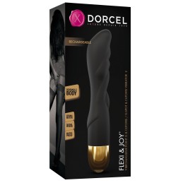 Vibromasseur Dorcel Flexi et Joy - Noir et Or Taille unique