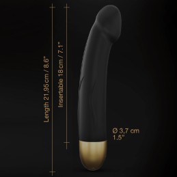 Vibromasseur Real Vibration M 22 cm 2.0 - Noir et Or Taille unique