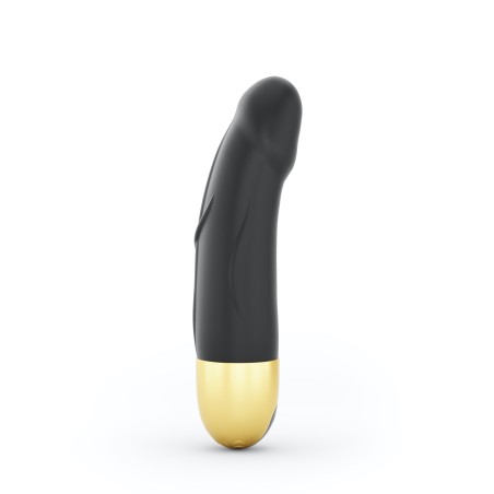 Vibromasseur Real Vibration S 16 cm 2.0 - Noir et Or Taille unique - Dorcel - Vibrateurs