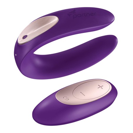 Stimulateur pour couple Satisfyer Double Plus Remote - Violet  - Satisfyer - Vibrateurs