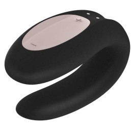 Stimulateur connecté pour couple Satisfyer Double Joy - Noir Stimulateur connecté pour couple Satisfyer Double Joy - Noir