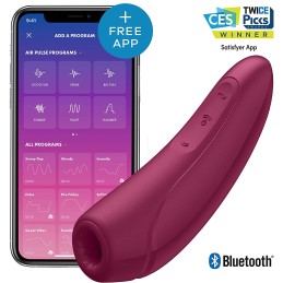 Stimulateur connecté Satisfyer Curvy 1+ - Bordeaux  - Satisfyer - Vibrateurs