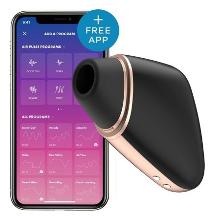 Stimulateur connecté Satisfyer Love Triangle - Noir et Or  - Satisfyer - Vibrateurs