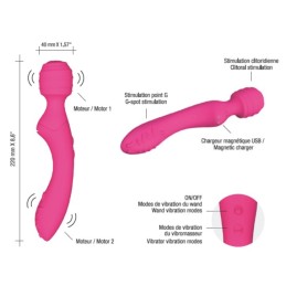 Stimulateur vibromasseur Twist - Noir Taille unique