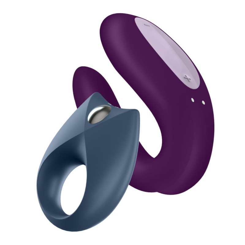 Partner box 2 - vibromasseur et cockring pour couples Taille unique - Satisfyer - Vibrateurs Partner box 2 - vibromasseur et cockring pour couples Taille unique - Satisfyer - Vibrateurs