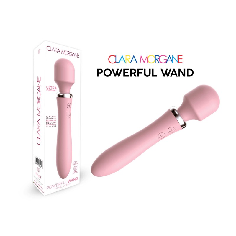 Powerful Wand - Rose Taille unique - Clara Morgane - Vibrateurs Powerful Wand - Rose Taille unique - Clara Morgane - Vibrateurs
