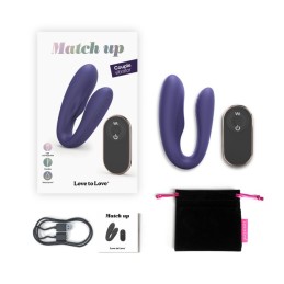 MATCH UP - Midnight Indigo - Jouet pour couple télécommandé Taille unique
