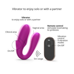 MATCH UP - Sweet Orchid - Jouet pour couple télécommandé Taille unique - Love to Love - Vibrateurs