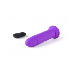 VIBROMASSEUR RéALISTE "R15" FLESH 16.5CM AVEC TéLéCOMMANDE violet  - Virgite - Vibrateurs