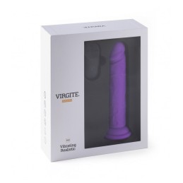VIBROMASSEUR RéALISTE "R15" FLESH 16.5CM AVEC TéLéCOMMANDE violet