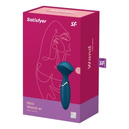 Mini Wand-er Vibromasseur Satisfyer - Bleu Mini Wand-er Vibromasseur Satisfyer - Bleu