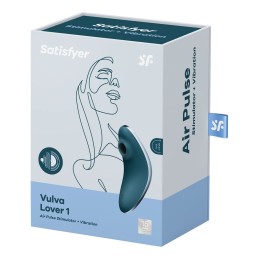 Vulva Lover Stimulateur et vibromasseur Satisfyer - Bleu Taille unique - Satisfyer - Vibrateurs