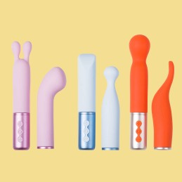 Aquamarine - The naughty collection - Vibromasseur é téte interchangeable Bleu Aquamarine - The naughty collection - Vibromasseur é téte interchangeable Bleu