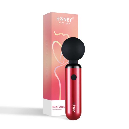 Pomi wand - Puissant mini vibromasseur - Rose et noir  - Honey Play box - Vibrateurs Pomi wand - Puissant mini vibromasseur - Rose et noir  - Honey Play box - Vibrateurs