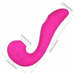 Angel - Vibromasseur 3 en 1 point G et léchage du clitoris - Rose Angel - Vibromasseur 3 en 1 point G et léchage du clitoris - Rose