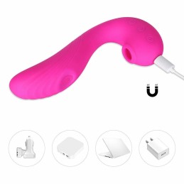 Angel - Vibromasseur 3 en 1 point G et léchage du clitoris - Rose Angel - Vibromasseur 3 en 1 point G et léchage du clitoris - Rose