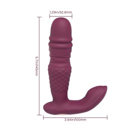 Ryder - Vibromasseur et va et vient double stimulation avec application