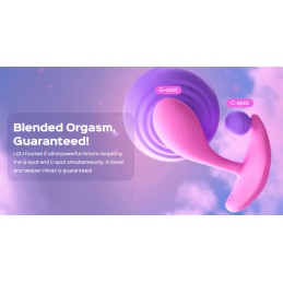 Loli Bleu - vibromasseur avec application pour le point G et le clitoris