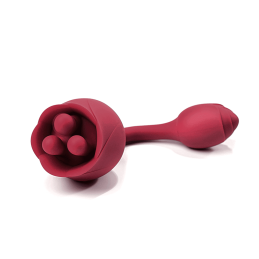 Roseann - Vibromasseur en forme de rose é double extrémité