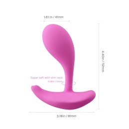Oly 2 Vibromasseur é pression et application controlable avec le voix Rose
