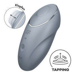 Tap and climax Satisfyer - Bleu/gris Taille unique - Satisfyer - Vibrateurs