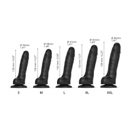 Sliding Skin - Dildo réaliste - Noir L