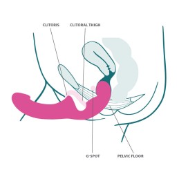 Share Lite - Gode é double extrémité - Rose Taille unique