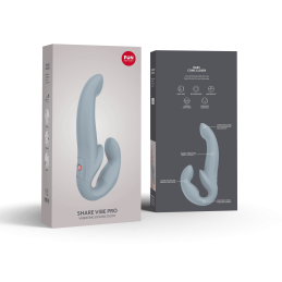 Share Vibe Pro - Vibromasseur Double - Gris cool Taille unique Share Vibe Pro - Vibromasseur Double - Gris cool Taille unique