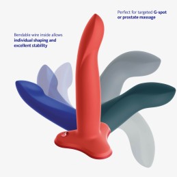 Limba Flex M - Dildo pliable - Flashy corail Taille unique