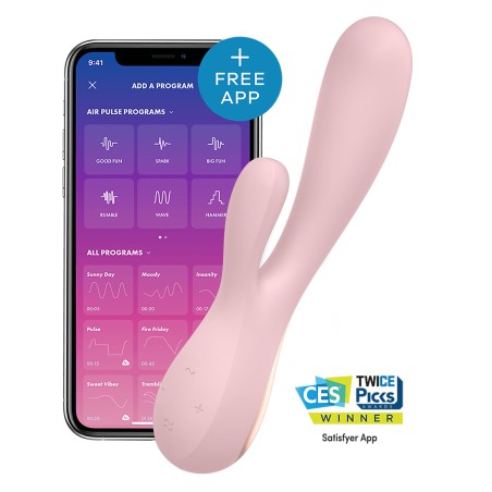 Vibromasseur connecté Satisfyer Mono Flex - Rose  - Satisfyer - Vibrateurs