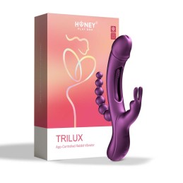 Trilux Rabbit 4 en 1 controlé par application - Violet  - Honey Play box - Vibrateurs