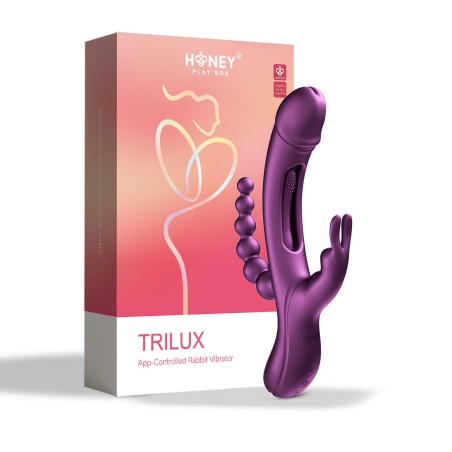 Trilux Rabbit 4 en 1 controlé par application - Violet  - Honey Play box - Vibrateurs