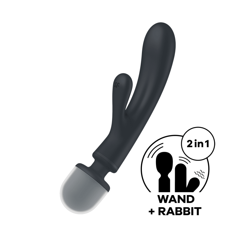 Triple lover Rabbit et Wand Satisfyer - Noir - Satisfyer - Vibrateurs Triple lover Rabbit et Wand Satisfyer - Noir - Satisfyer - Vibrateurs
