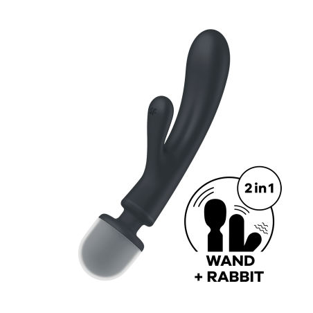 Triple lover Rabbit et Wand Satisfyer - Noir  - Satisfyer - Vibrateurs
