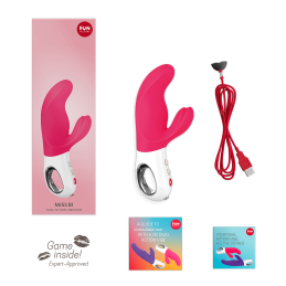 Miss Bi - Vibromasseur rabbit puissant - Rose Taille unique