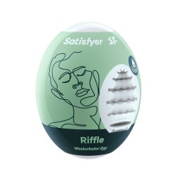 Oeuf masTaille uniquerbateur Riffle - Vert Taille unique - Satisfyer - Jouets sexuels pour hommes