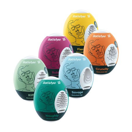 Ensemble Oeufs masTaille uniquerbateurs 6 piéces Taille unique - Satisfyer - Jouets sexuels pour hommes Ensemble Oeufs masTaille uniquerbateurs 6 piéces Taille unique - Satisfyer - Jouets sexuels pour hommes