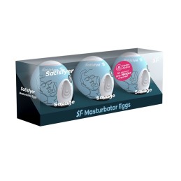 Ensemble Oeufs masTaille uniquerbateurs 3 piéces Savage Taille unique - Satisfyer - Jouets sexuels pour hommes